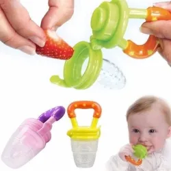 Silicone Fruit Pacifier Baby Fruit Feeder 